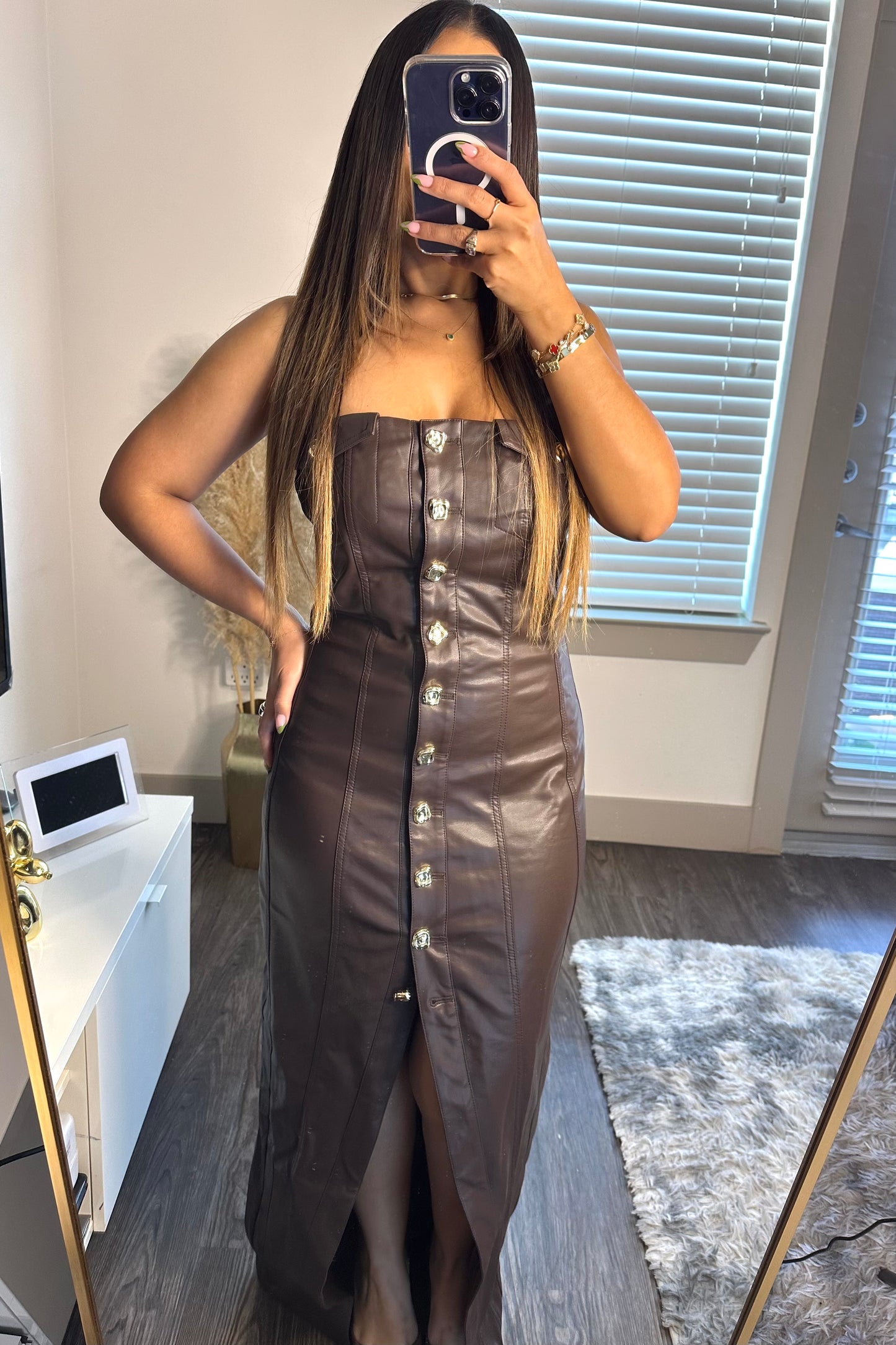 Dark choco maxi dress