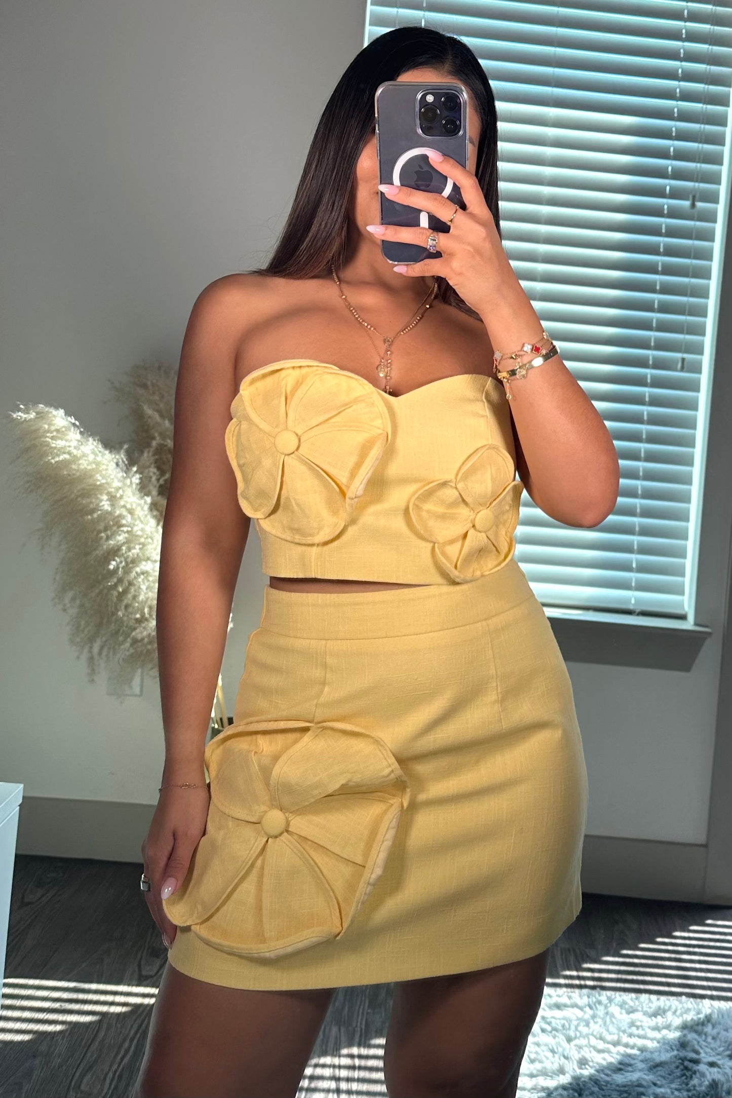 Rose baby yellow set