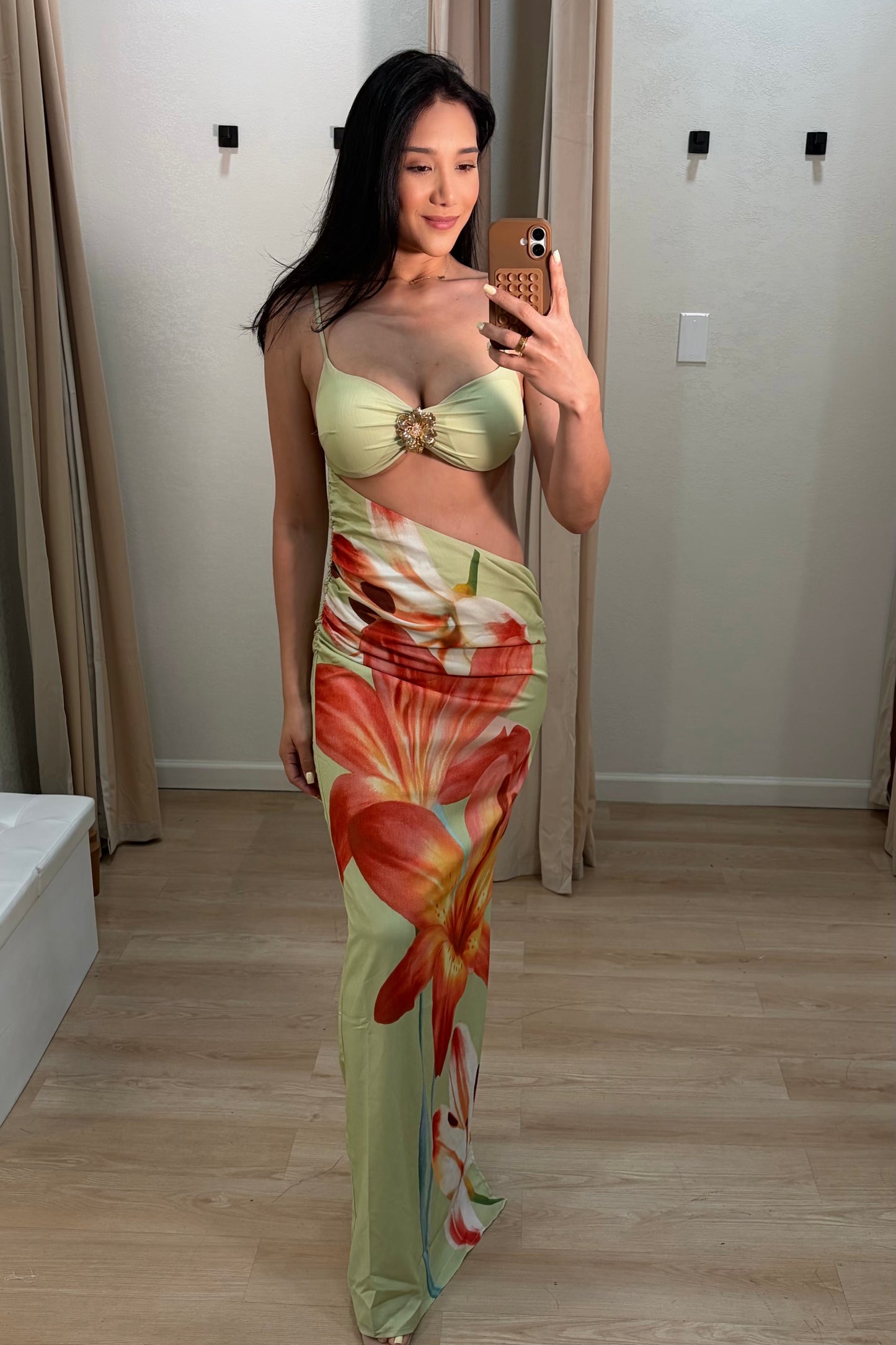 Sage Flor maxi dress