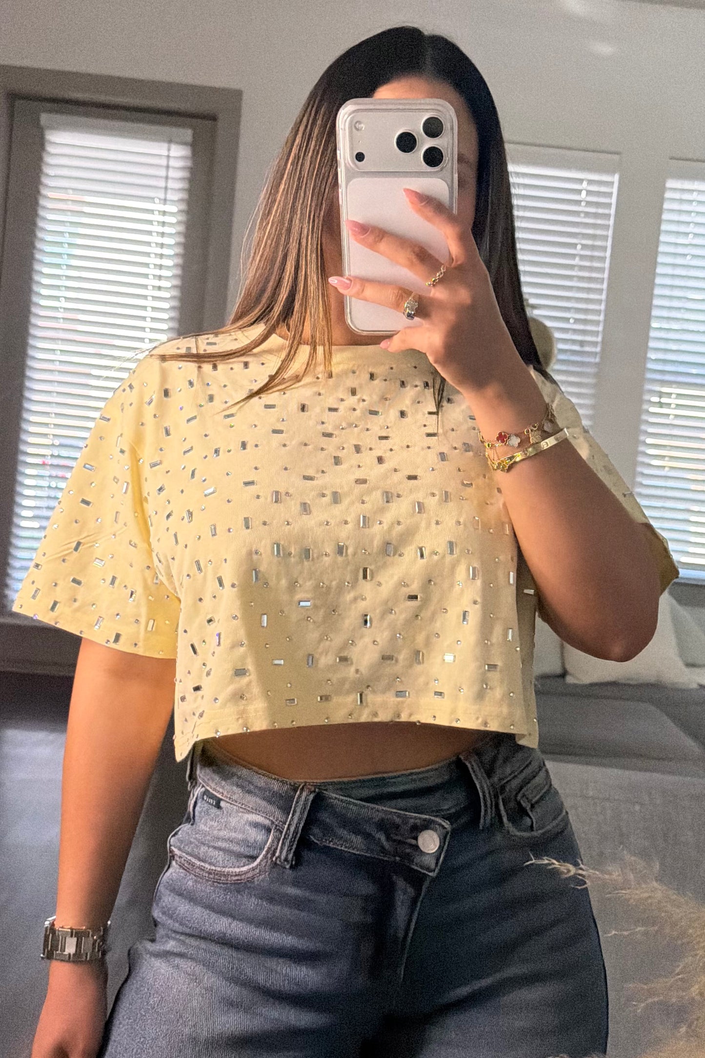 Gali sassy top yellow