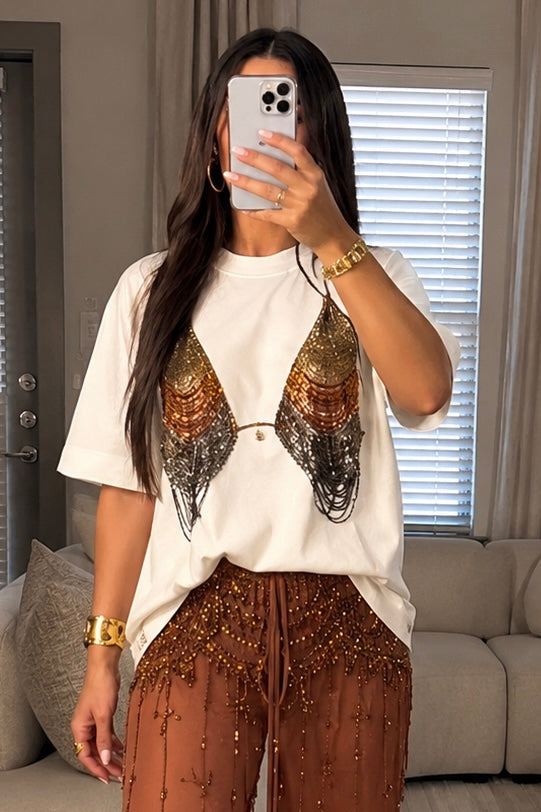 Chain bra tshirt