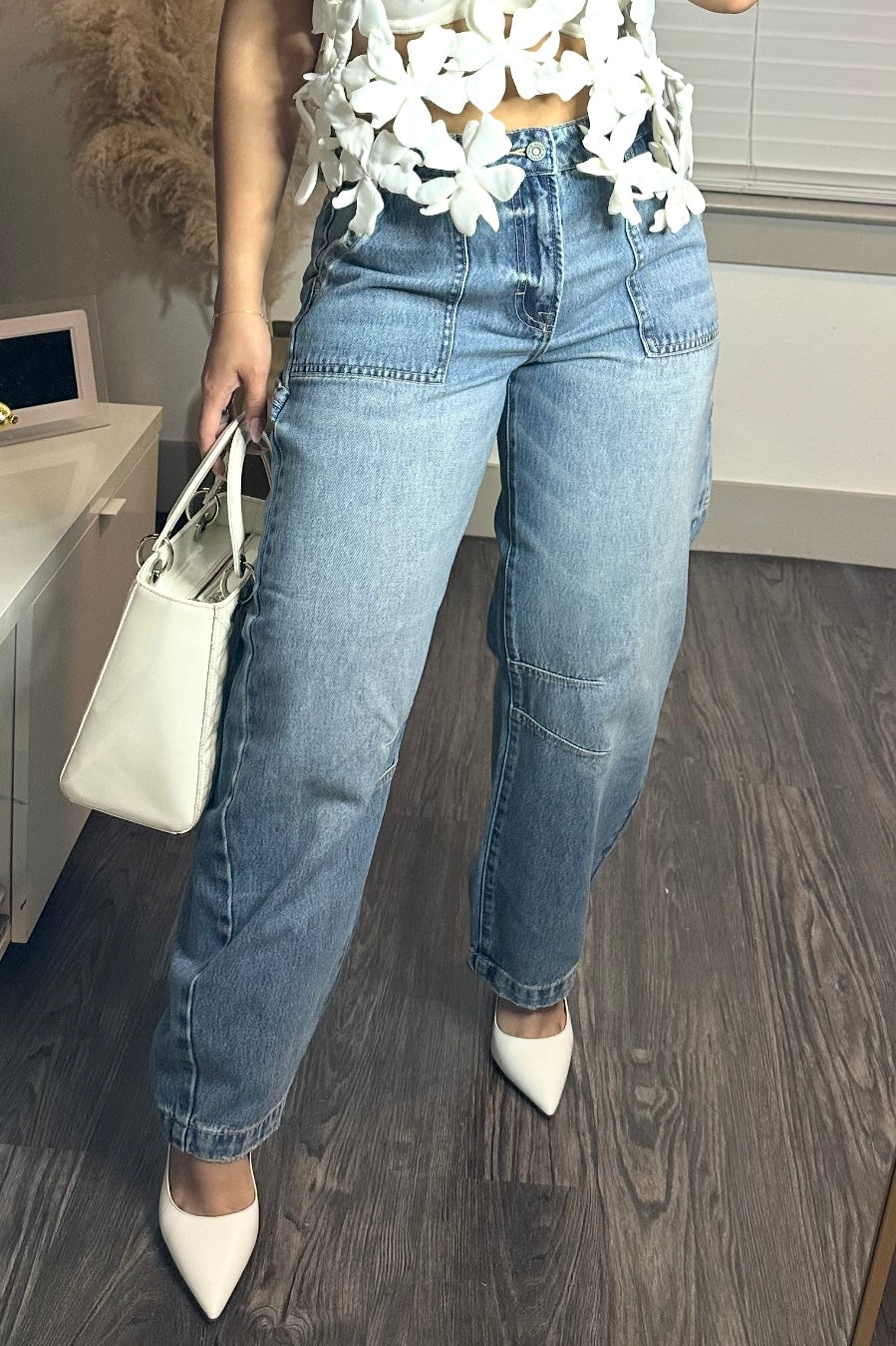 Denim vintage barrel pant