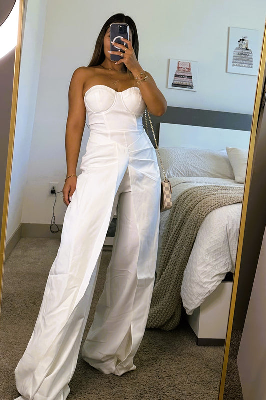 Maxi jumpsuit white