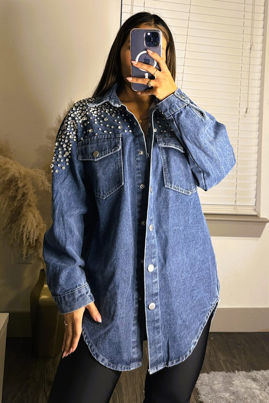 Sparkly denim jacket