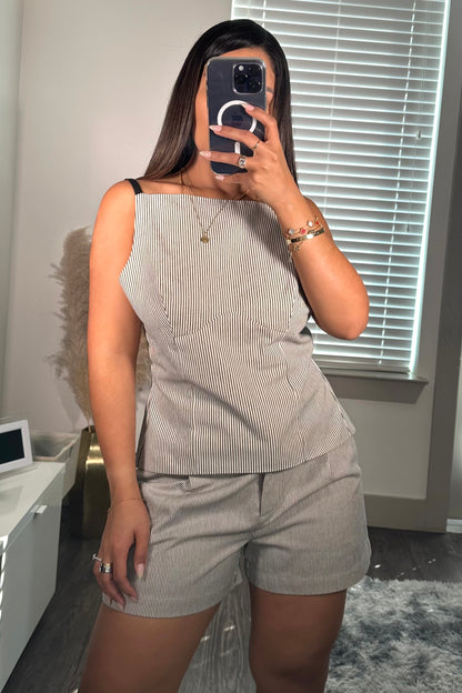 Agnes set natural / black