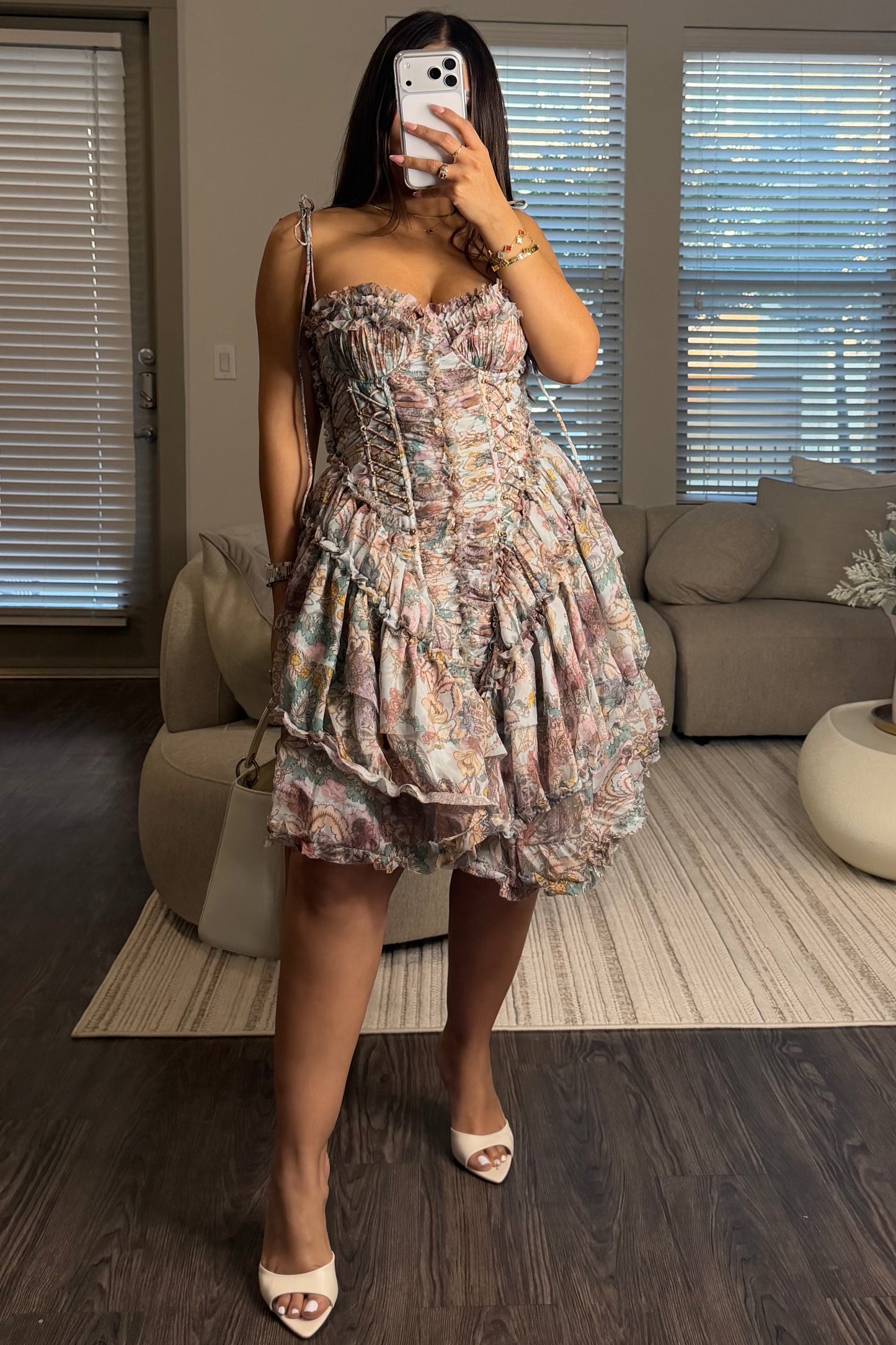 Floral mini dress