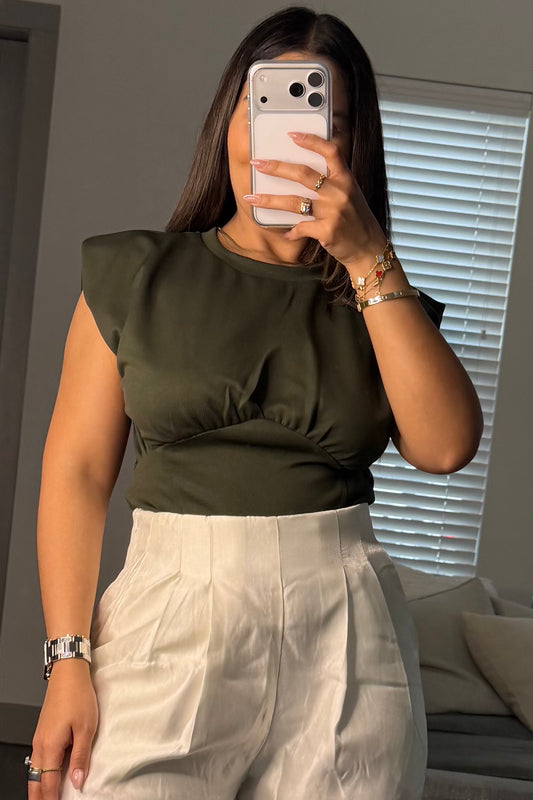 Round corset style top