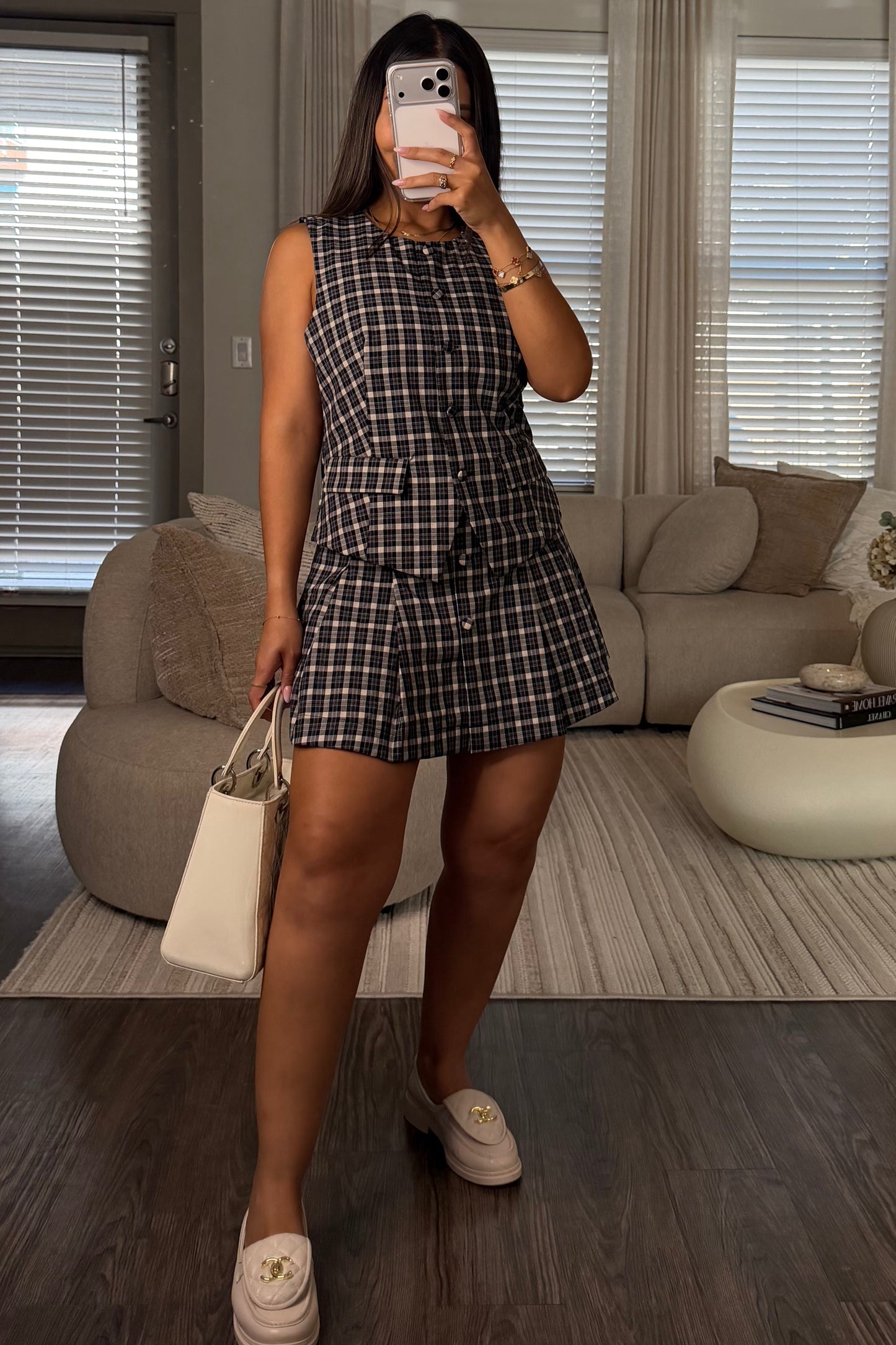 Oxford blair plaid set
