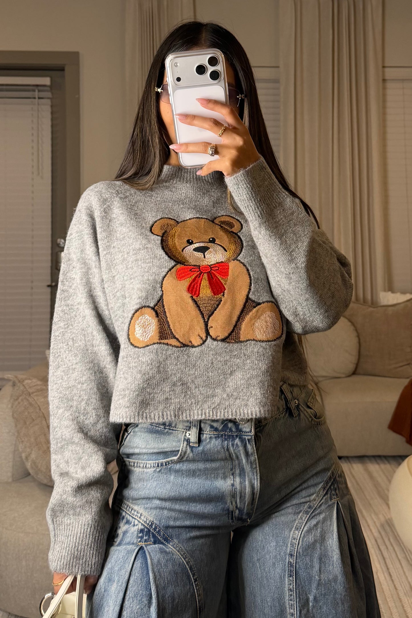 Gray Bear Sweater
