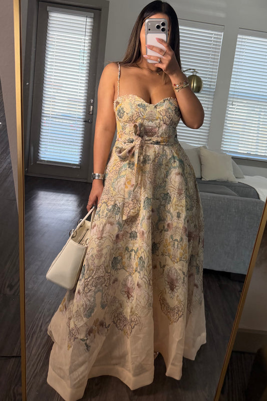 Maxi rose dress