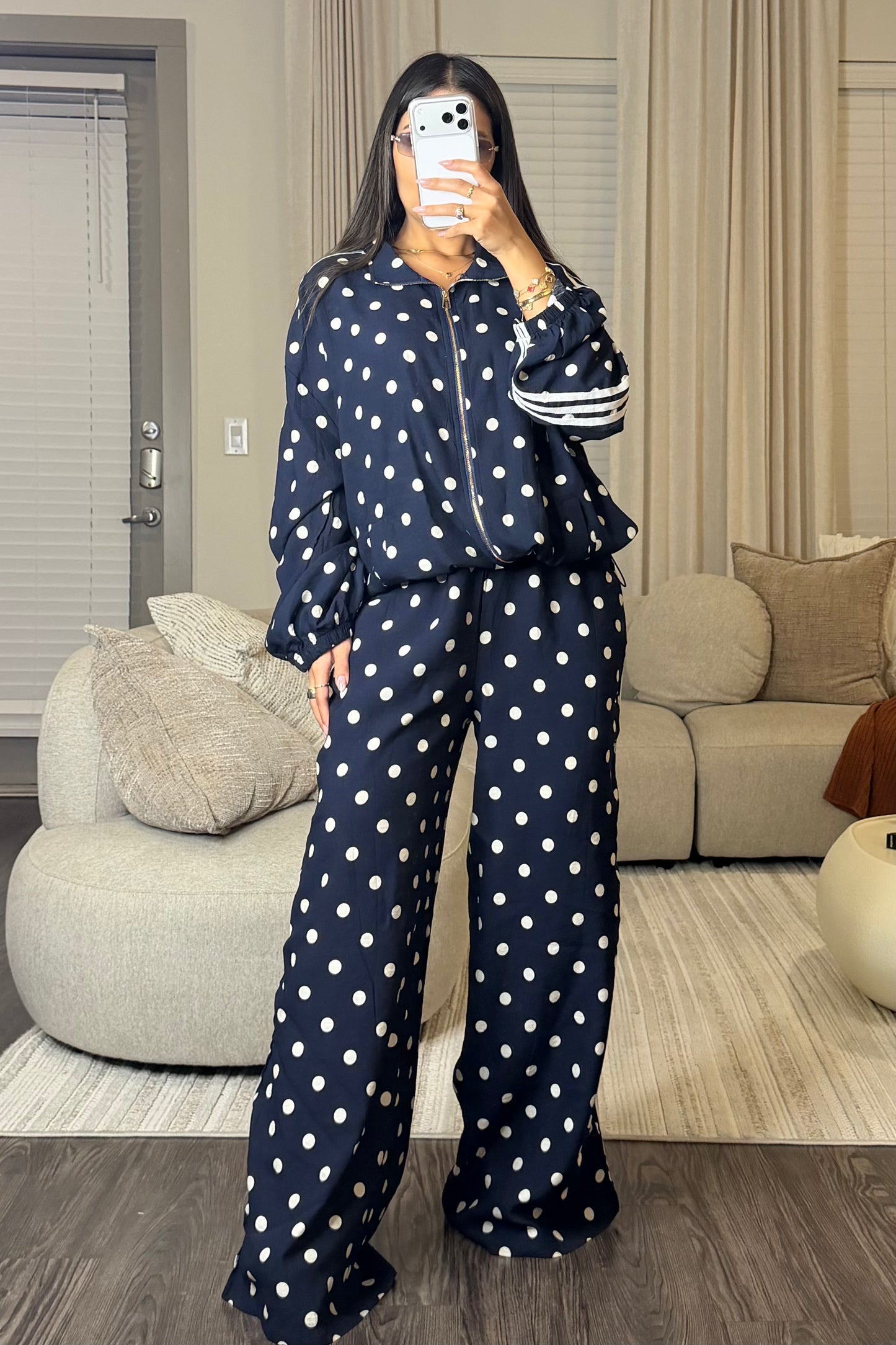 Adi Polka dot set blue