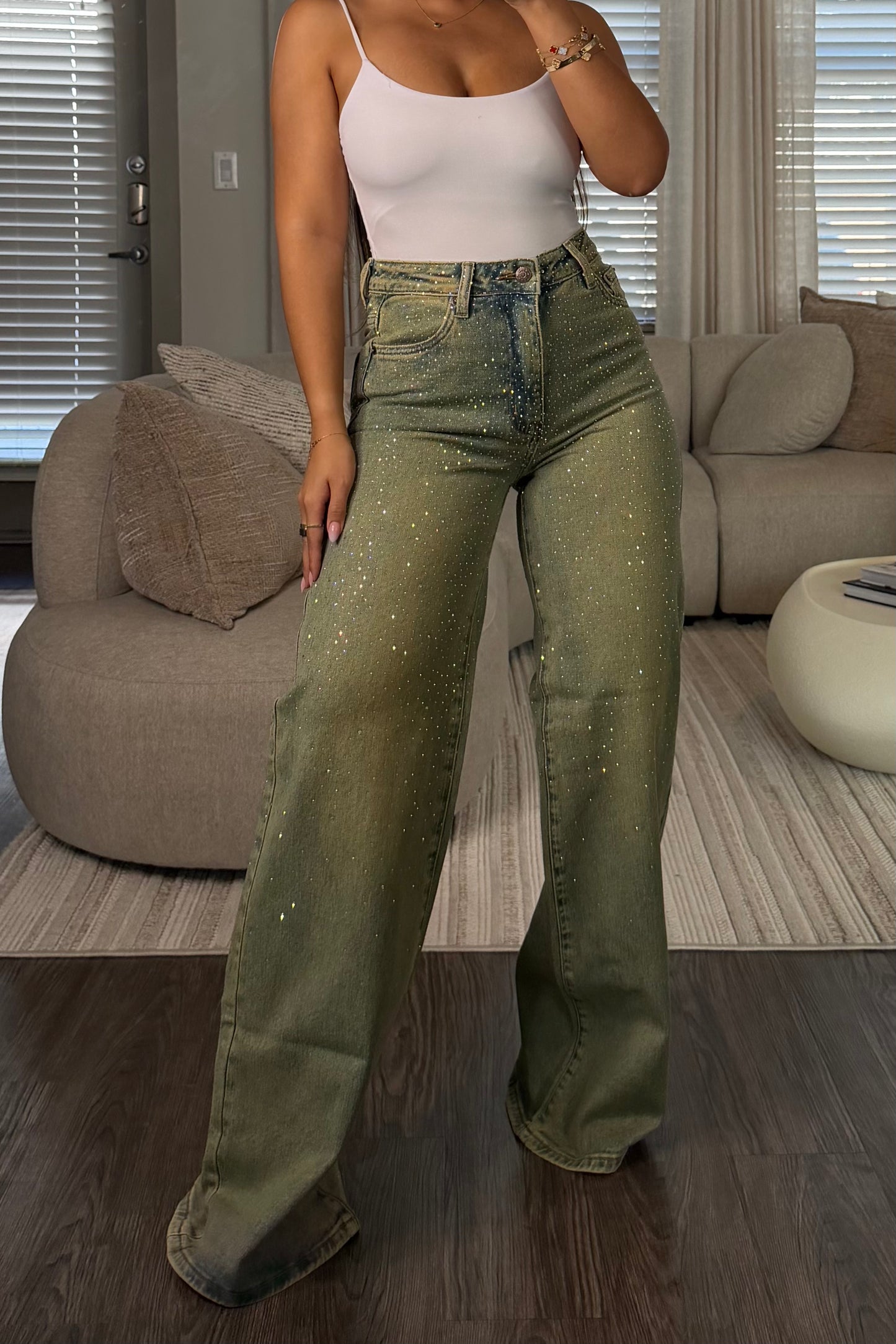 Vintage tint brilli denim pant