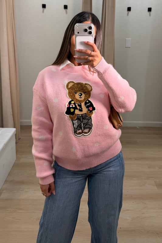 Sweater pink Bear