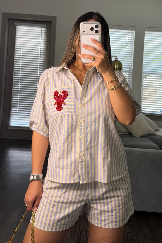 Stripe lobster set