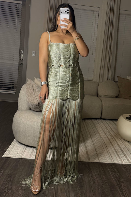 Sage fringe meg set