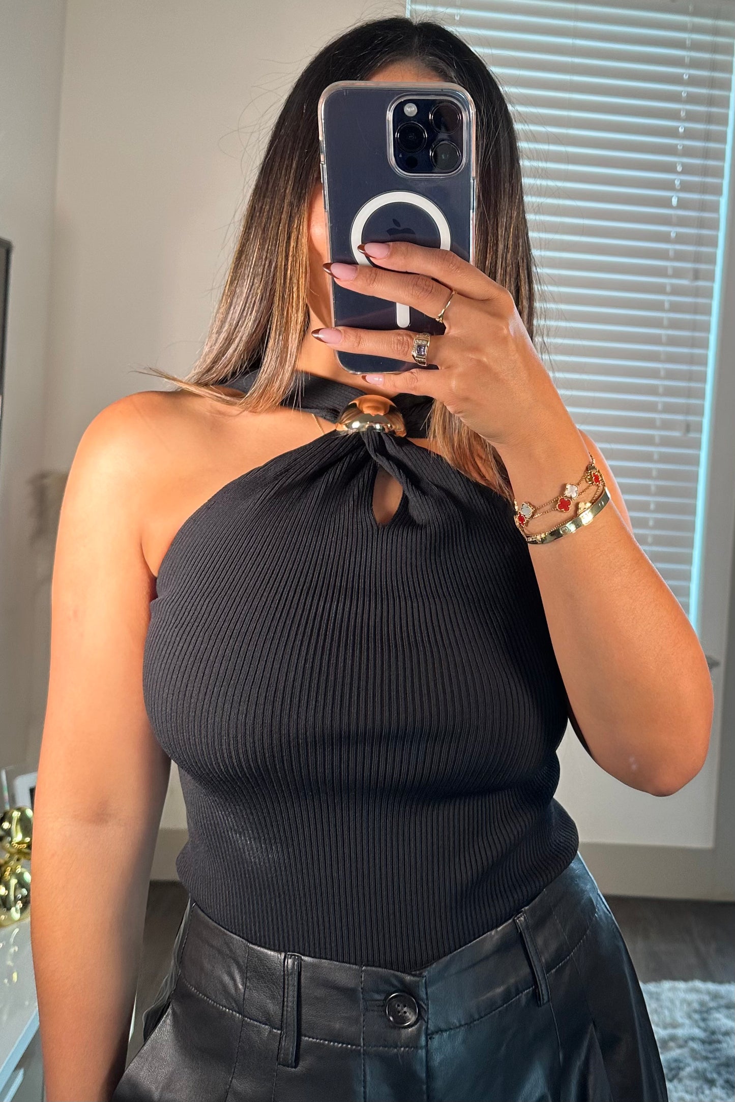Basic halter neck top