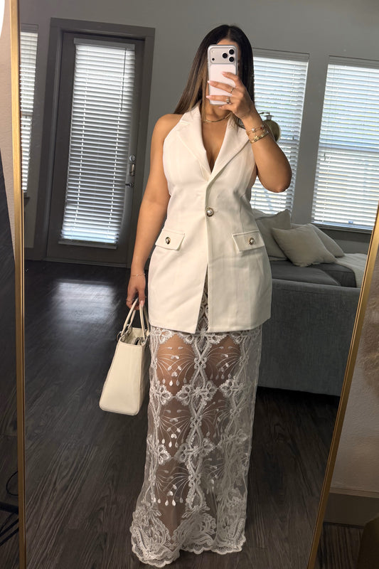 Set white bli lace